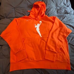 Nike Orange Hoodie with White Logo